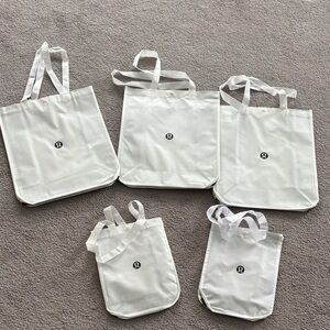 Lululemon reusable Tote Bags Set